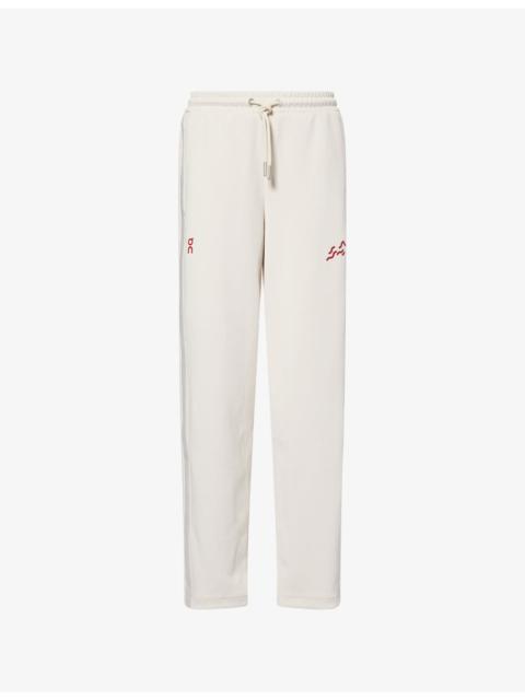 On Year of the Horse Funnel-Neck Woven Track Jogging Bottoms