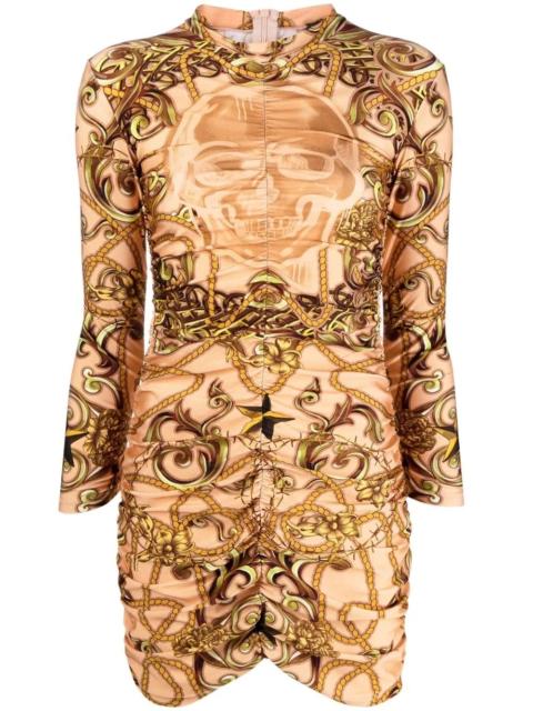 PHILIPP PLEIN baroque-print bodycon dress