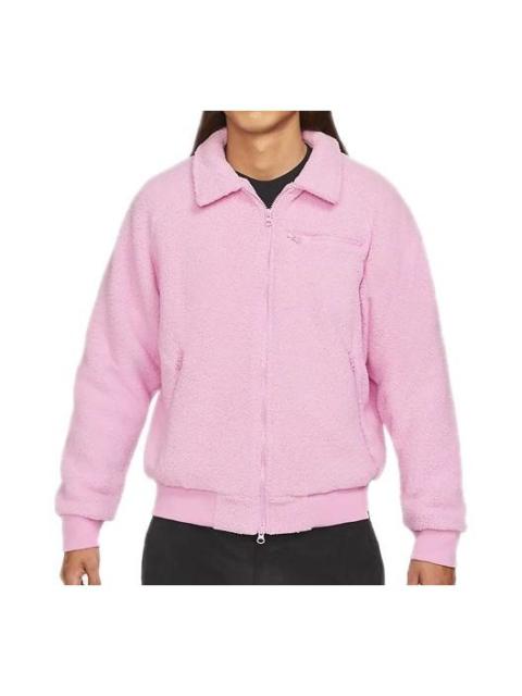 Nike SB Sherpa Solid Color Sports Skateboard Jacket Pink CK5286-629