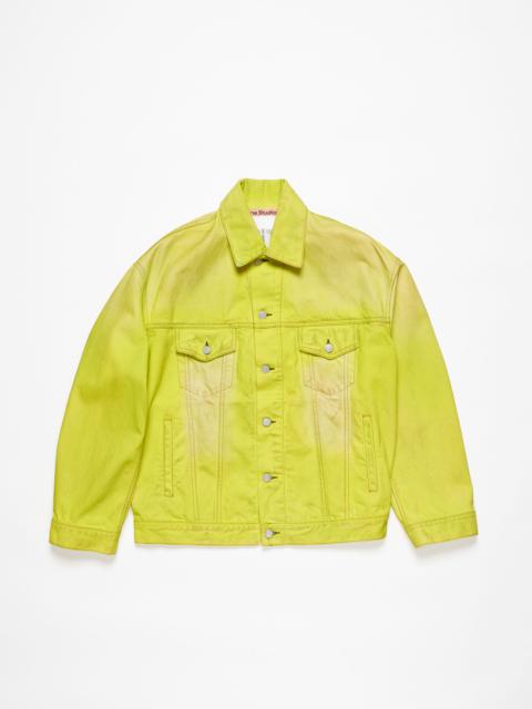 Denim jacket - Oversized fit - Neon yellow