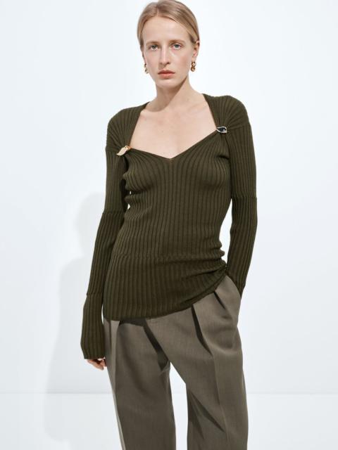 Bottega Veneta Cashmere and Silk Rib Sweater