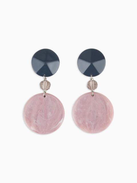 EMPORIO ARMANI Round, oversize pendant earrings
