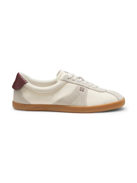 HUGO LOW-TOP SNEAKERS WITH SUEDE TRIMS