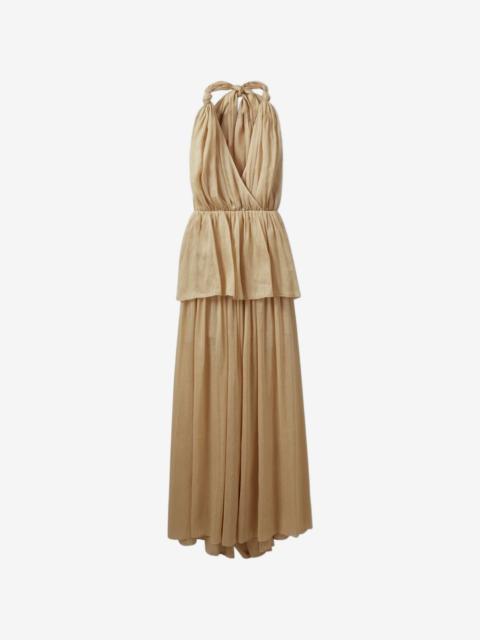 The Garment Prince tiered linen maxi dress
