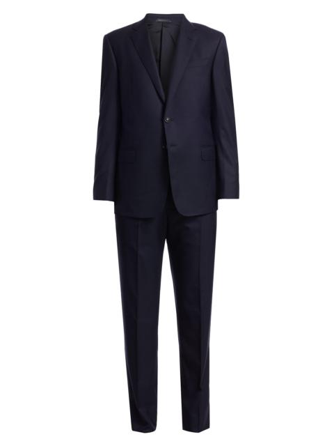GIORGIO ARMANI Men's Single-Breasted Wool Suit - Navy