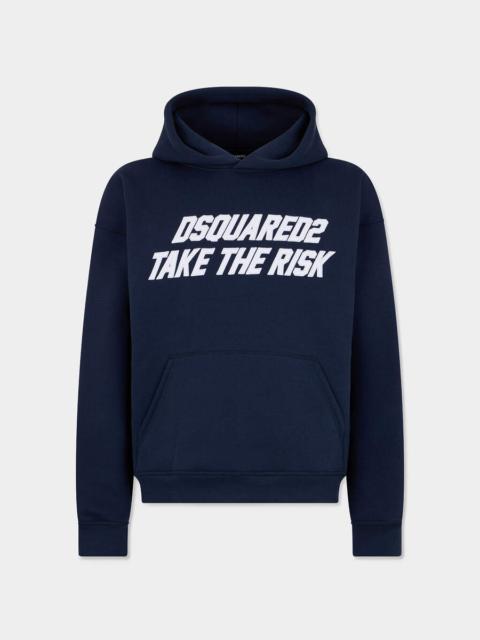 DSQUARED2 DSQUARED2 TAKE THE RISK RELAX FIT HOODIE