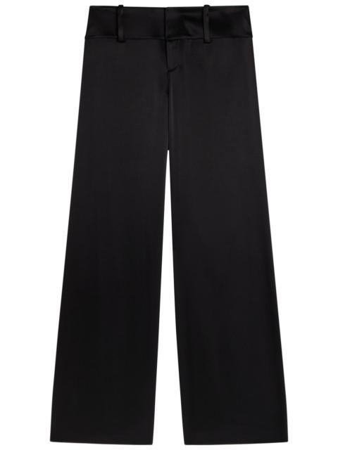 Alice + Olivia Olivia Wide-leg Satin Trousers