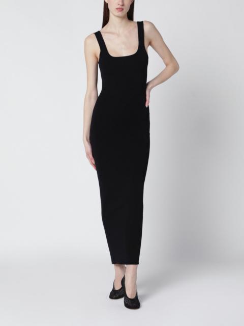 entire studios Black fitted dress in viscose jersey