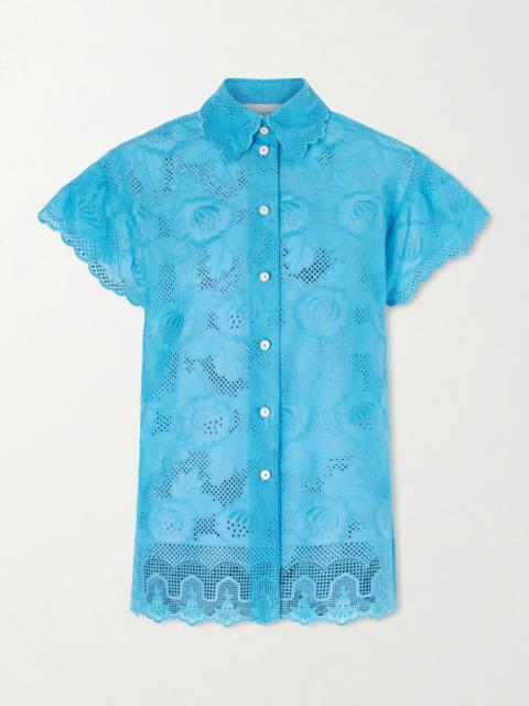 Valentino Broderie Anglaise Cotton Shirt