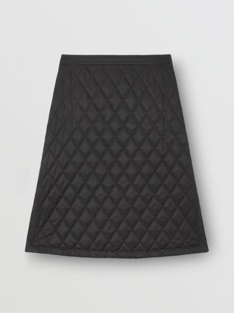 Burberry Diamond Quilted A-line Skirt