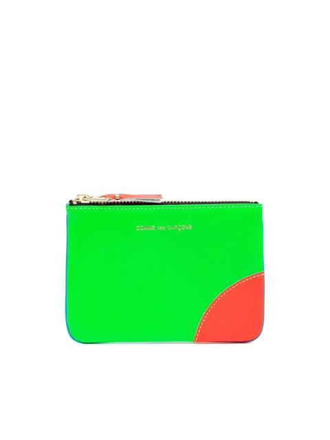 Super Fluo leather pouch