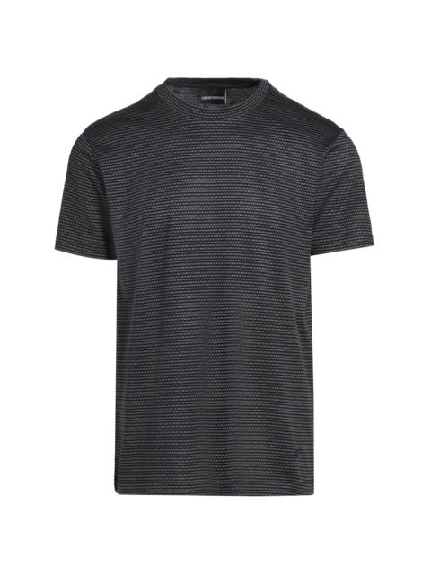 EMPORIO ARMANI Men's Dash Cotton-Blend T-Shirt - Fancy Grey