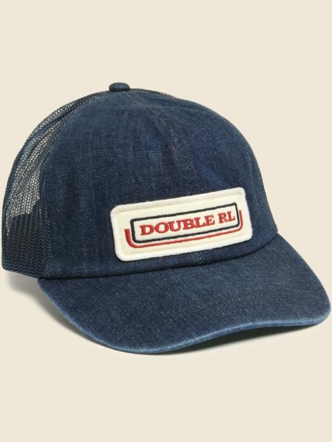 RRL by Ralph Lauren Denim Logo Trucker Hat - Indigo