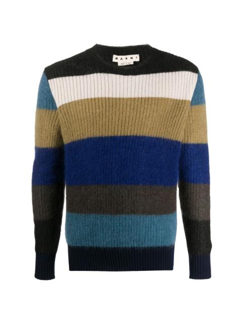 striped knitted jumper