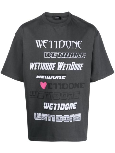 We11done logo-print cotton T-shirt