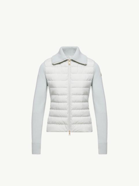 Moncler Padded Wool Zip-Up Cardigan