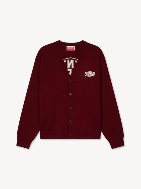KENZO 'KENZO Paris Frame' embroidered cardigan in wool and cotton