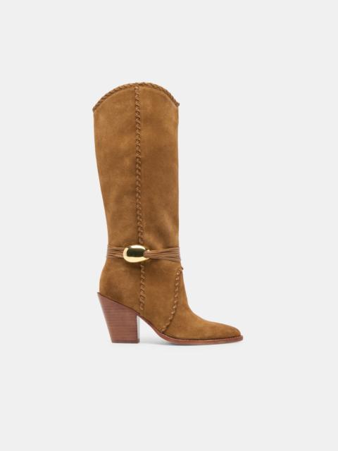 dolce vita JODY WIDE CALF BOOTS LT BROWN SUEDE