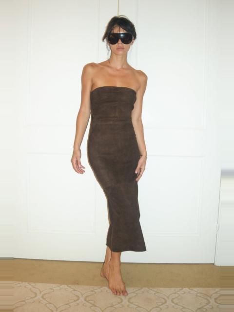 SPRWMN CAROLYN SUEDE TUBE DRESS