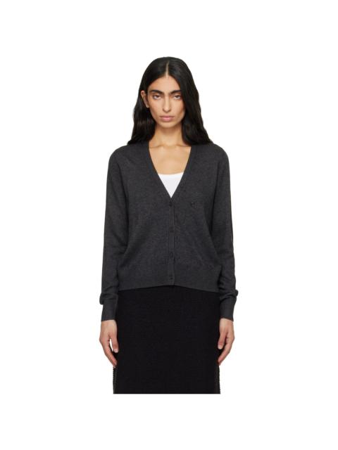 Isabel Marant Gray Carline Essential Fluid Knit Cardigan