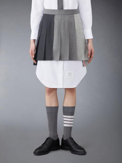 Thom Browne dropped back pleated mini skirt