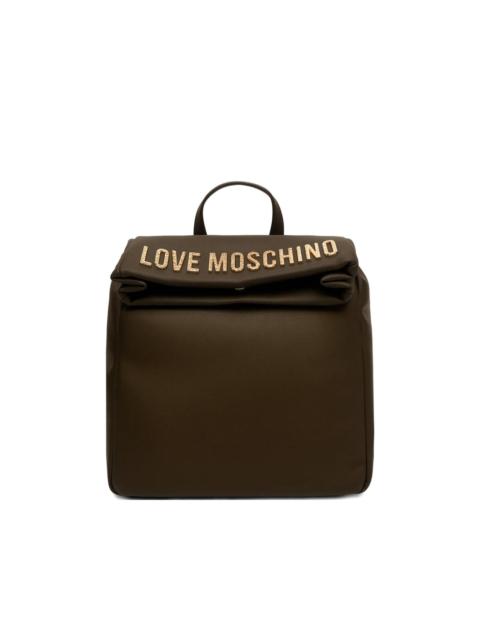 Moschino logo backpack