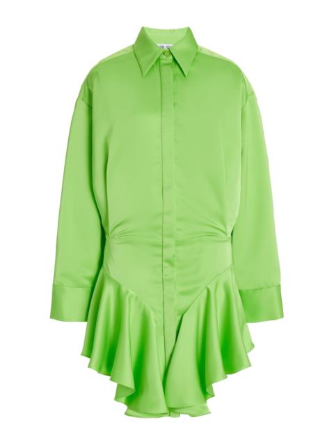 THE ATTICO Candice Mini Dress green