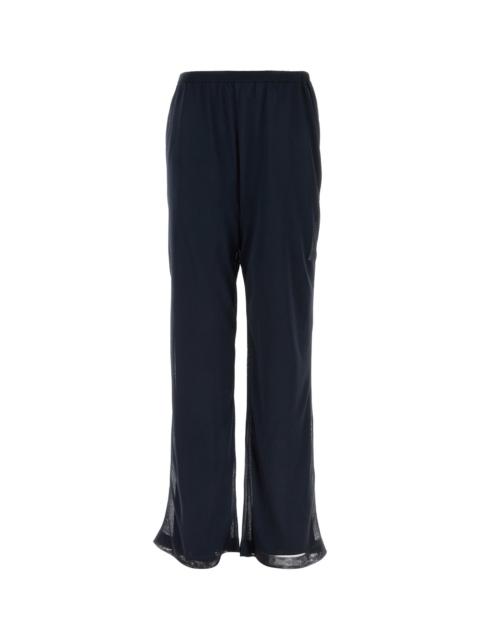 FERRAGAMO Navy blue polyester pant