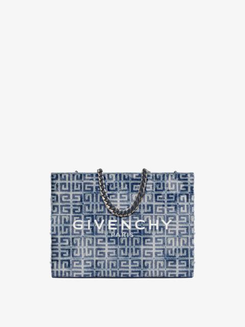 Givenchy MEDIUM G-TOTE SHOPPING BAG IN 4G DENIM WITH CHAIN