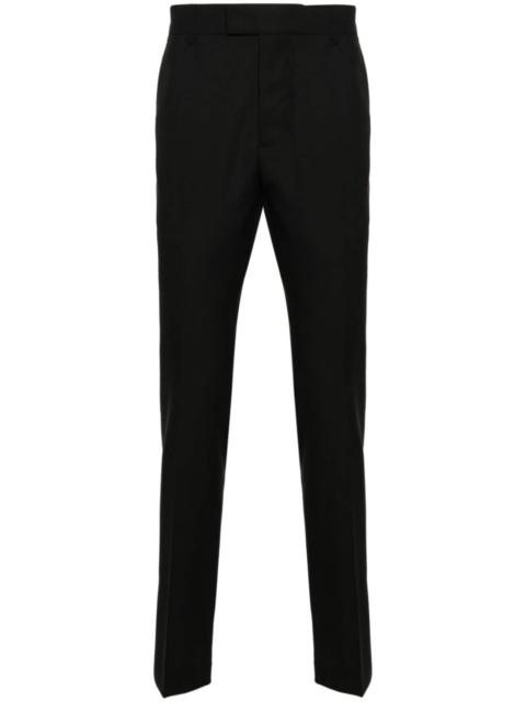 AMI Paris twill tapered-leg trousers