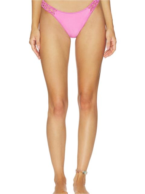 Frankies Bikinis Dove Satin Bikini Bottom
