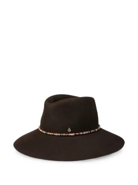 MAISON MICHEL Maison Michel Lauren Beaded-trim Hat