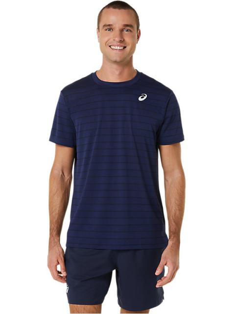 MEN'S COURT STRIPE SHORT SLEEVE TOP