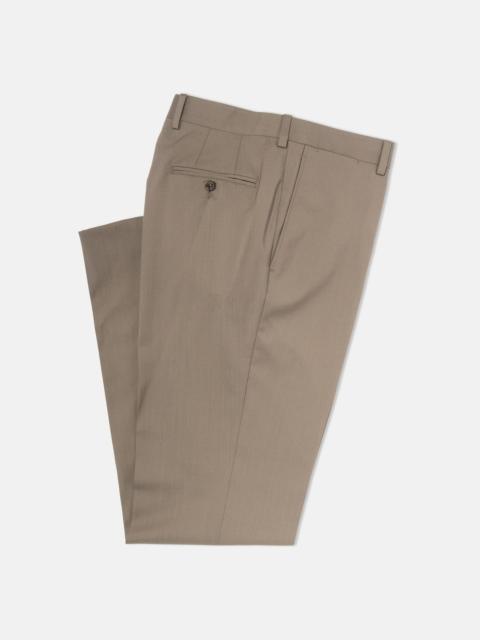 J. PRESS MADE-IN-CANADA TAN TROPICAL WOOL TROUSERS