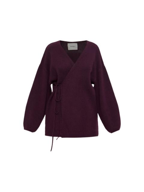 LISA YANG wrap-tie cashmere cardigan