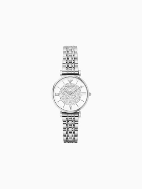 EMPORIO ARMANI Women's Two-Hand Stainless Steel Watch
