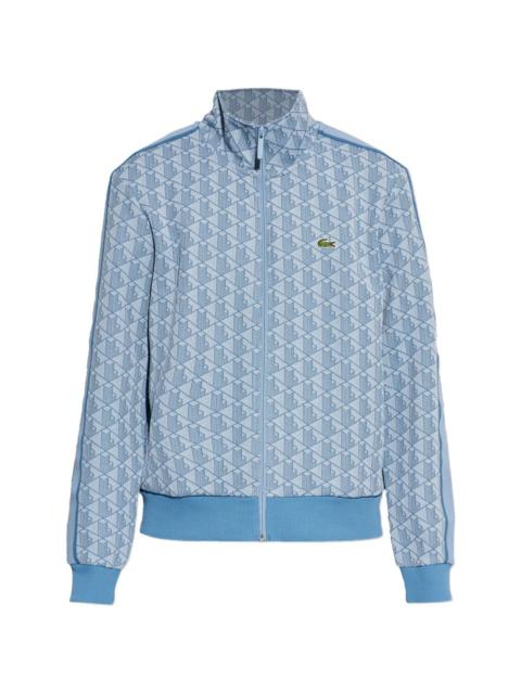 LACOSTE monogram-patterned sweatshirt