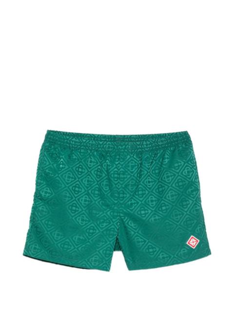 CASABLANCA jacquard logo swim shorts