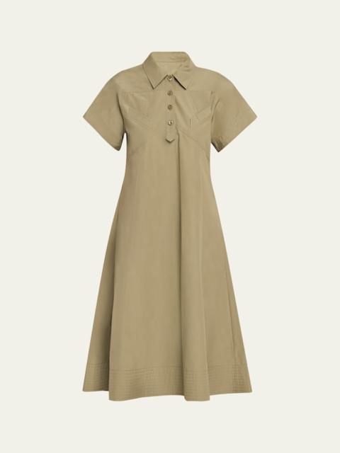 3.1 Phillip Lim Poplin Trapeze Midi Dress