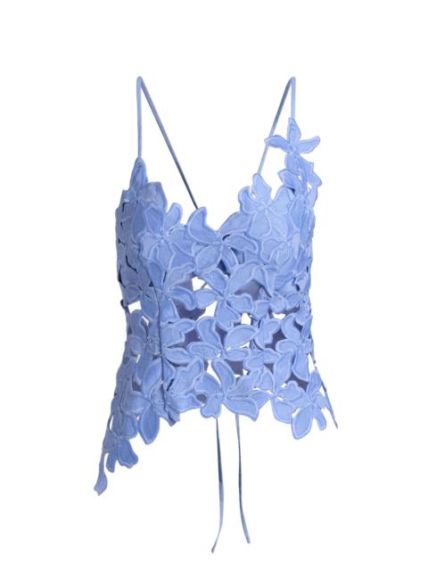 SIGNIFICANT OTHER Women's Idette Embroidered Lace Top - Cornflower