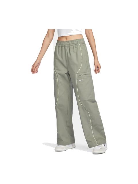 Nike (WMNS) Nike Sportswear High Waist Woven Trousers 'Light Olive' FN1950-053