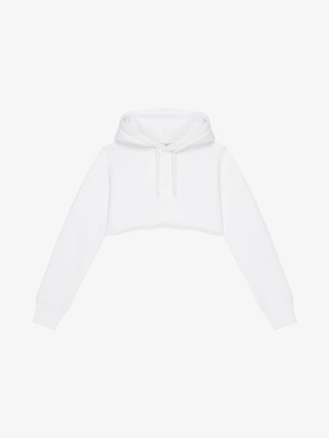 Givenchy CROPPED HOODIE IN FLEECE