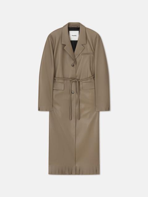 Nanushka Belted Regenerated Leather Coat