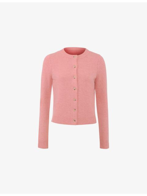 House of CB Signature Round-Neck Wool-Blend Cardigan