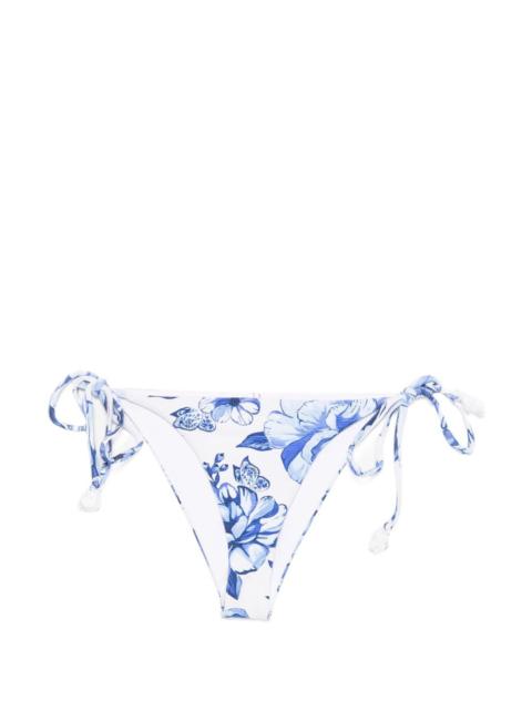 FARM RIO tie-side floral bikini bottoms