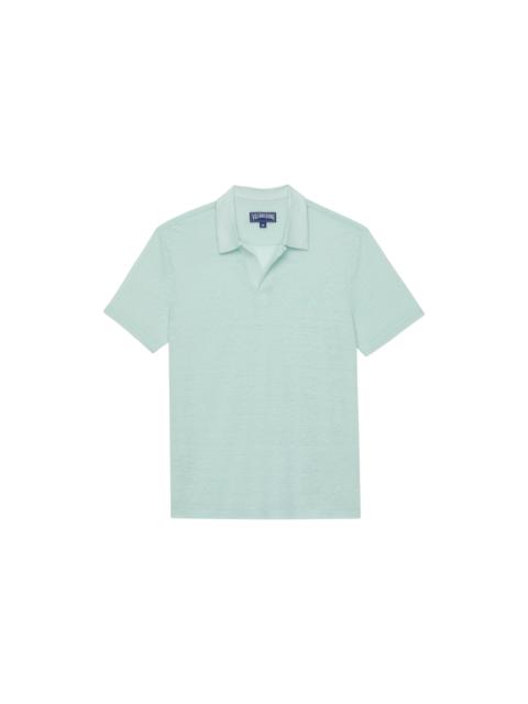 Vilebrequin Men Linen Jersey Polo Solid