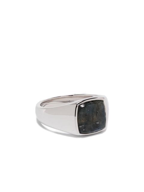 TOM WOOD larvikite signet ring