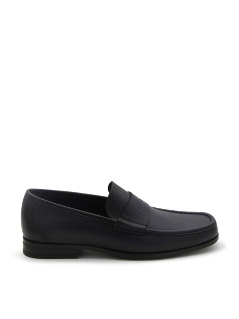 FERRAGAMO black leather loafers