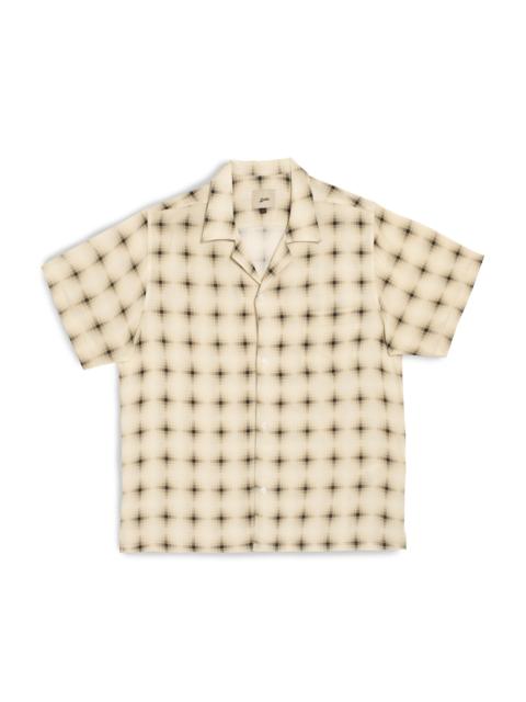 Bather Ivory Digi Plaid Camp Shirt