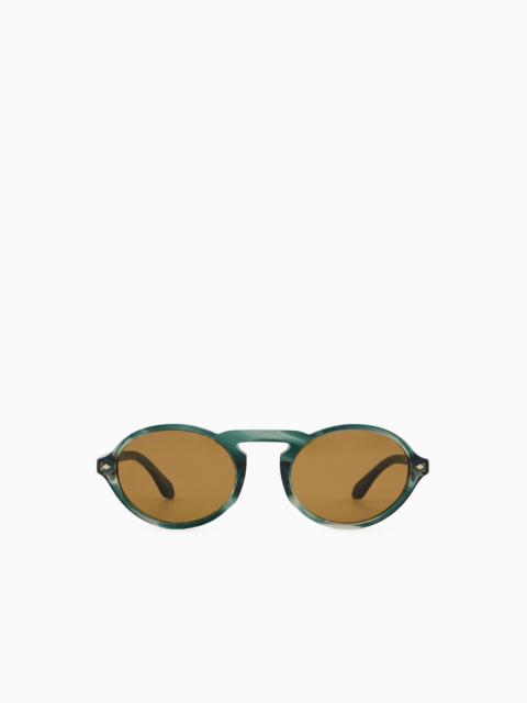 GIORGIO ARMANI MEN’S OVAL SUNGLASSES